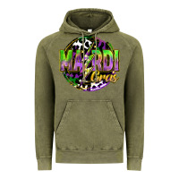 Vintage Olive mardi gras lightning Vintage Hoodie - FaDigitalArtStudio