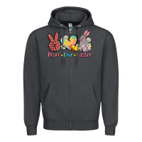 Smoke peace love easter Zipper Hoodie - AdoDesignShop