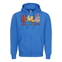 True Royal peace love easter Zipper Hoodie - AdoDesignShop