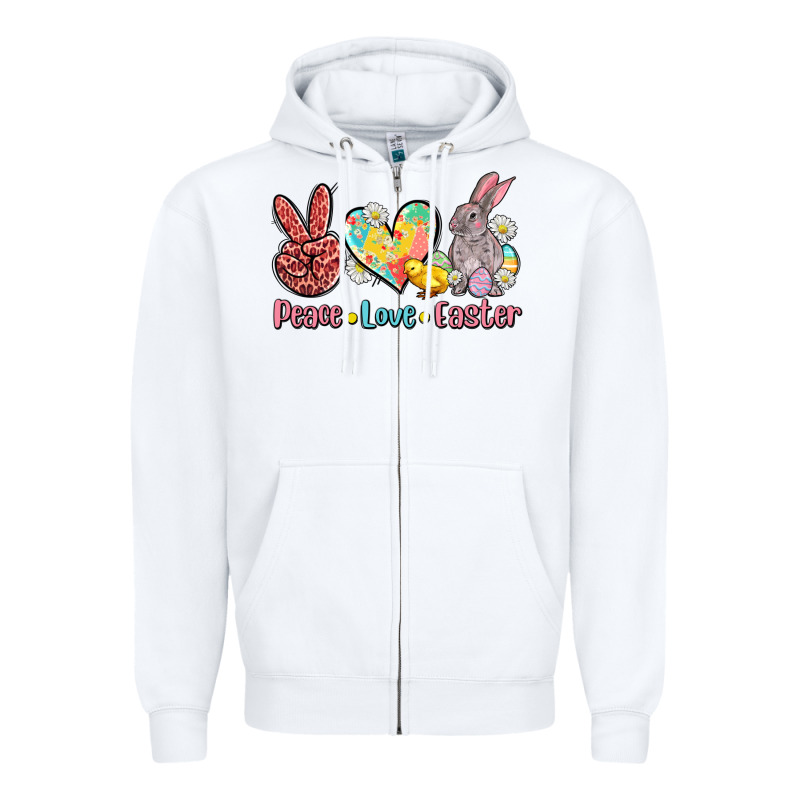 Peace Love Easter Zipper Hoodie by AdoDesignShop | Teevron