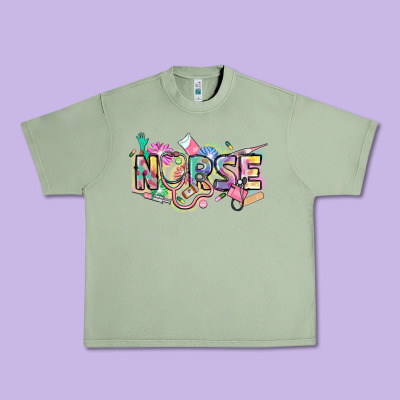 Nurse Urban Heavy Tee Designed By Fadigitalartstudio