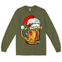 Army Green christmas beer Long Sleeve Tee - FaDigitalArtStudio