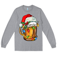 Heather Grey christmas beer Long Sleeve Tee - FaDigitalArtStudio