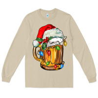 Mushroom christmas beer Long Sleeve Tee - FaDigitalArtStudio