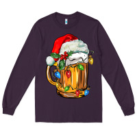 Plum christmas beer Long Sleeve Tee - FaDigitalArtStudio