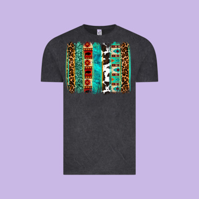 Western Brushstroke Vintage Tee Designed By Oliviacreatesart