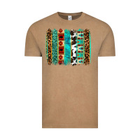 Vintage Coffee western brushstroke Vintage Tee - OliviaCreatesArt
