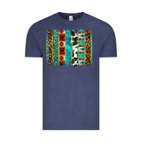 Vintage Denim western brushstroke Vintage Tee - OliviaCreatesArt