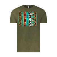 Vintage Olive western brushstroke Vintage Tee - OliviaCreatesArt