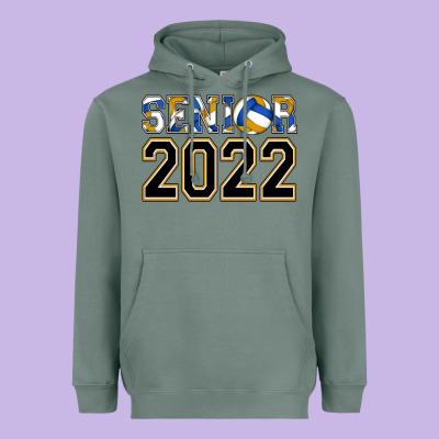 Senior Volleyball Heavyweight Hoodie Designed By Adodesignshop