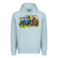 Blue Mist softball tractor Premium Hoodie - SublimationCraftShop