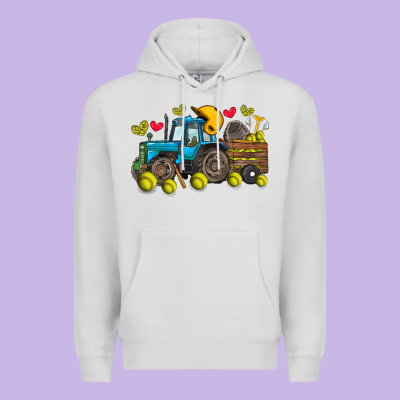 Softball Tractor Premium Hoodie Designed By Sublimationcraftshop