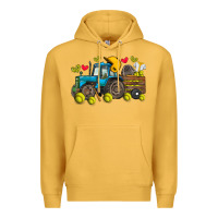Mustard softball tractor Premium Hoodie - SublimationCraftShop
