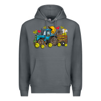 Rock softball tractor Premium Hoodie - SublimationCraftShop