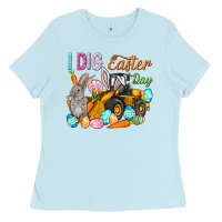 Baby Blue I dig Easter Day Ladies Tee - HowdyJamesFarm