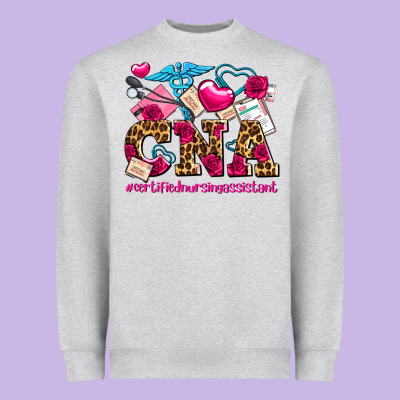 Valentines Day Cna Certified Nursing Assistant Heavyweight Sweatshirt Designed By Adodesignshop