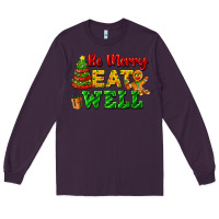 Plum be merry eat well Long Sleeve Tee - FaDigitalArtStudio