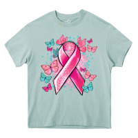 Arona Breast Cancer ribbon Cancer Awareness Heavy Core Tee - HowdyJamesFarm