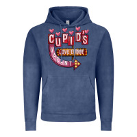Vintage Denim Valentines Day Cupid's Love Lodge Vintage Hoodie - FaDigitalArtStudio