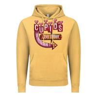 Vintage Mustard Valentines Day Cupid's Love Lodge Vintage Hoodie - FaDigitalArtStudio