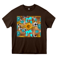 Chocolate Brown western mom Heavy Core Tee - RanaPortraitStore