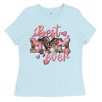 Baby Blue Best mom ever Mother's Day Ladies Tee - CowGirlArtShop