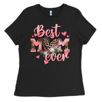 Black Best mom ever Mother's Day Ladies Tee - CowGirlArtShop