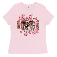 Bubblegum Pink Best mom ever Mother's Day Ladies Tee - CowGirlArtShop