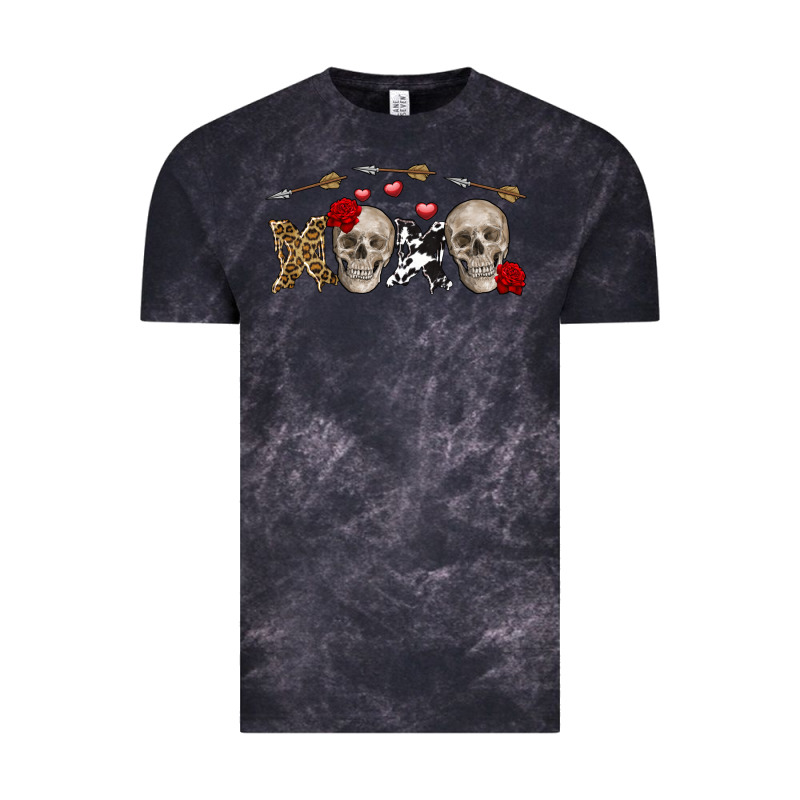 Xoxo Valentine Skulls Valentine's Day Vintage Tee by FaDigitalArtStudio | Teevron