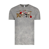 Cloud Rock Xoxo Valentine skulls Valentine's Day Vintage Tee - FaDigitalArtStudio