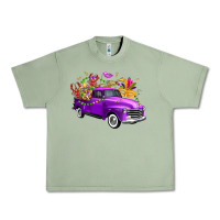 Oil Green Mardi Gras Truck King's Cake Urban Heavy Tee - FaDigitalArtStudio