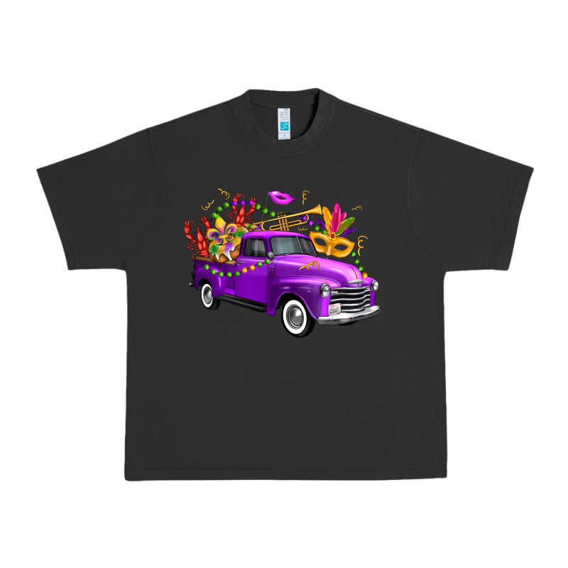 Mardi Gras Truck King's Cake Urban Heavy Tee by FaDigitalArtStudio | Teevron
