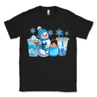 Black winter snowman coffee cups Classic Tee - CowGirlArtShop