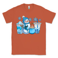 Copper winter snowman coffee cups Classic Tee - CowGirlArtShop