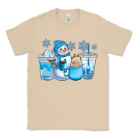 Mushroom winter snowman coffee cups Classic Tee - CowGirlArtShop