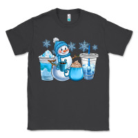 Smoke winter snowman coffee cups Classic Tee - CowGirlArtShop