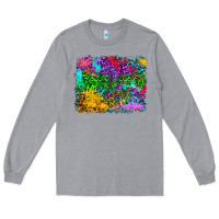 Heather Grey colorful leopard background Long Sleeve Tee - RanaPortraitStore