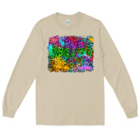 Mushroom colorful leopard background Long Sleeve Tee - RanaPortraitStore