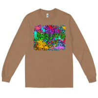 Toasted Coconut colorful leopard background Long Sleeve Tee - RanaPortraitStore