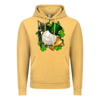 Vintage Mustard st.patrick's day volleyball Vintage Hoodie - FaDigitalArtStudio
