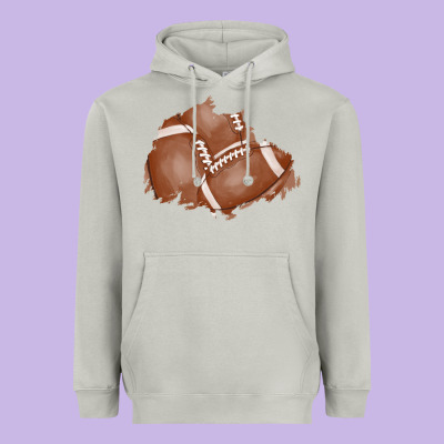 Football Patch Heavyweight Hoodie Designed By Adodesignshop