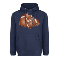 Navy football patch Heavyweight Hoodie - AdoDesignShop