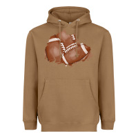 Toasted Coconut football patch Heavyweight Hoodie - AdoDesignShop