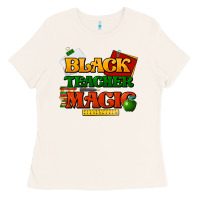 Bone Black Teacher magic Ladies Tee - HowdyJamesFarm