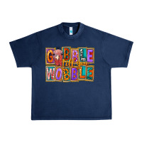 Navy Gobble Till You Wobble Urban Heavy Tee - FaDigitalArtStudio