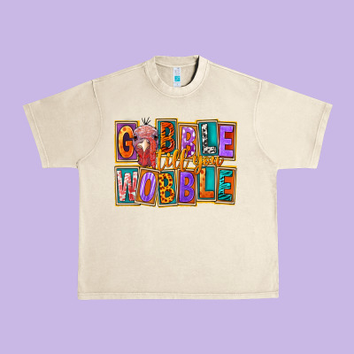 Gobble Till You Wobble Urban Heavy Tee Designed By Fadigitalartstudio