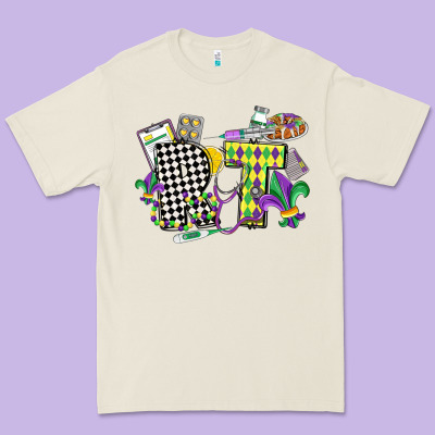 Respiratory Therapist Mardi Gras Premium Tee Designed By Cowgirlartshop