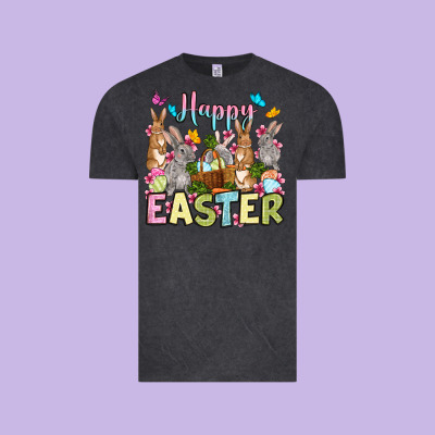 Happy Easter Bunnys Vintage Tee Designed By Oliviacreatesart