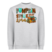 Heather Grey pumpkin spice and jesus Heavyweight Sweatshirt - AdoDesignShop