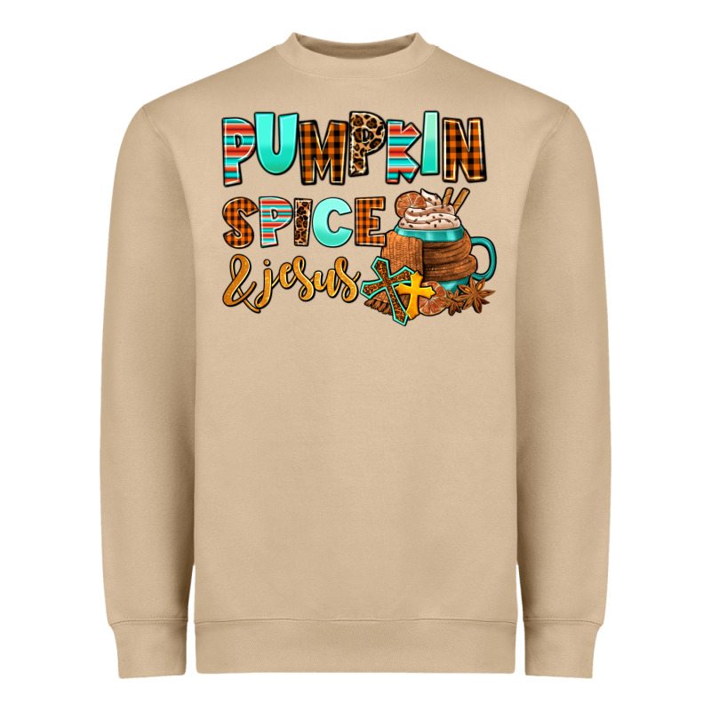 Pumpkin Spice And Jesus Heavyweight Sweatshirt by AdoDesignShop | Teevron